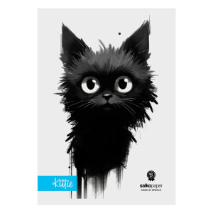 ΤΕΤΡΑΔΙΟ ΚΑΡΦΙΤΣΑ "KITTIE" ΡΙΓΕ 17x25 40 ΦΥΛΛΑ