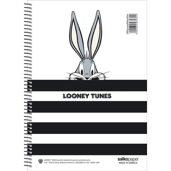ΣΠΙΡΑΛ LOONEY TUNES 21X29/180ΣΕΛ 3Θ
