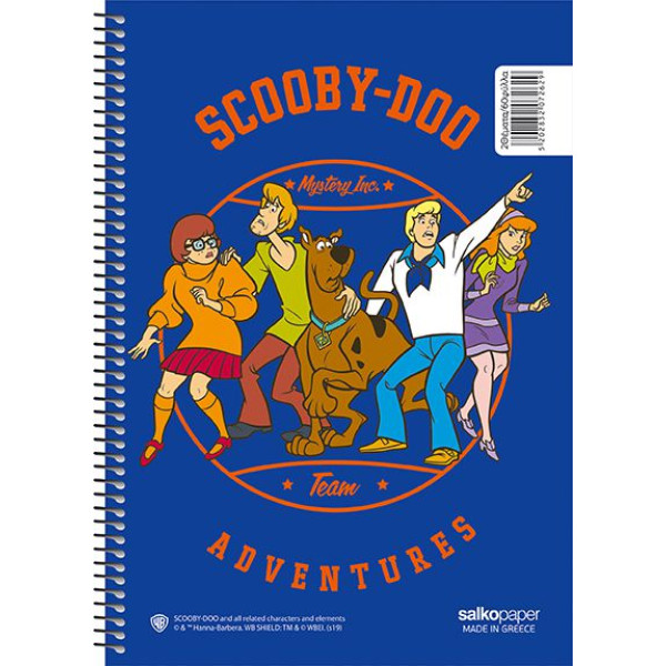 ΣΠΙΡΑΛ SCOOBY DOO 21X29/120ΣΕΛ 2Θ