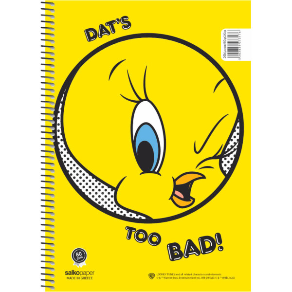 ΣΠΙΡΑΛ TWEETY 21X29/180ΣΕΛ 3Θ