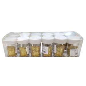 ΧΡΥΣΟΣΚΟΝΗ GLITTER ΧΡΥΣΗ 8GR ΣΕ ΑΛΑΤΙΕΡΑ 12ΤΕΜ 07070069