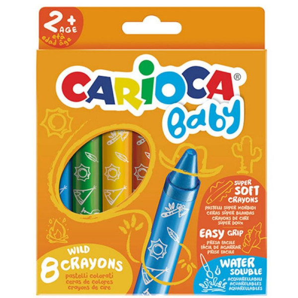 ΚΗΡΟΜΠΟΓΙΕΣ  CARIOCA BABY JUMBO 8 χρωμ.