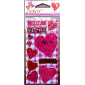 ΑΥΤΟΚΟΛΛΗΤΑ SJC3295A-C-1 LOVE (ΚΑΡΤΕΛΛΑ-36ΤΕΜ)