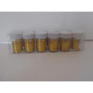 ΧΡΥΣΟΣΚΟΝΗ GLITTER  ΧΡΥΣΗ 8GR  ΣΕ ΑΛΑΤΙΕΡΑ 12ΤΕΜ 07070069