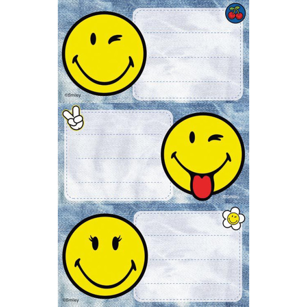 ΕΤΙΚΕΤΕΣ ΑΥΤΟΚΟΛΛΗΤΕΣ ΣΧΟΛΙΚΕΣ SMILEY BSB