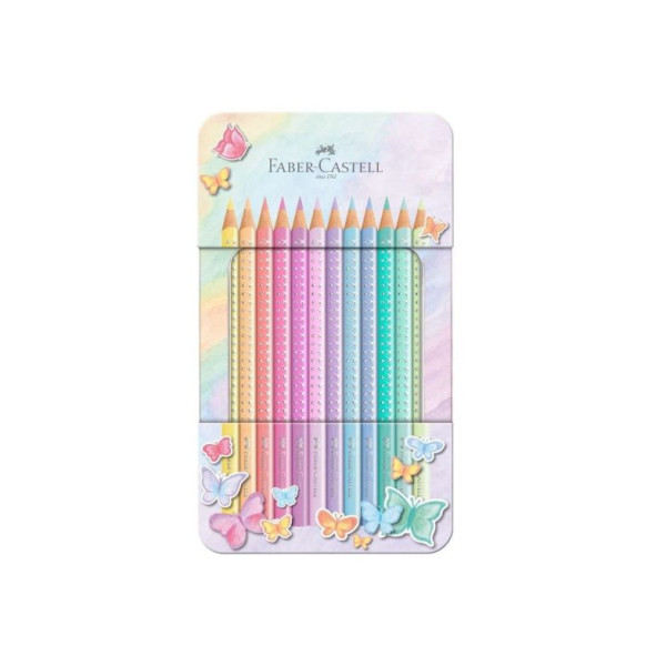 ΞΥΛΟΜΠΟΓΙΕΣ 12 ΤΕΜ  201910 Faber Castell Sparkle Pastel