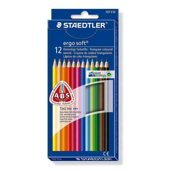 ΞΥΛΟΜΠΟΓΙΑ ΤΡΙΓΩΝΙΚΗ ERGO SOFT 12TEM 157 C12 STAEDTLER