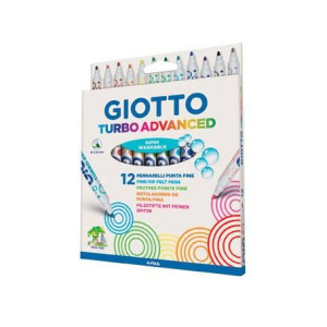 ΜΑΡΚΑΔΟΡΟΙ ΖΩΓΡΑΦΙΚΗΣ GIOTTO ADVANCED 12ΤΕΜ ΛΕΠΤΗ ΜΥΤΗ SUPER WASHABLE