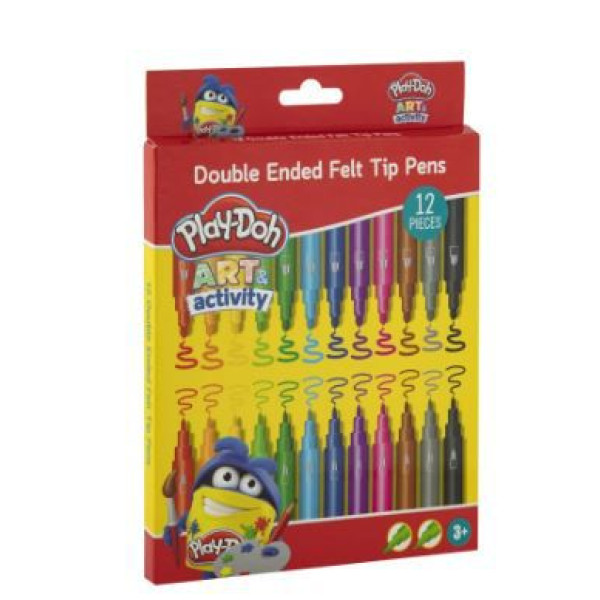 ΜΑΡΚΑΔΟΡΟΙ ΜΕ ΔΙΠΛΗ ΜΥΤΗ 12 ΤΕΜ PLAY DOH