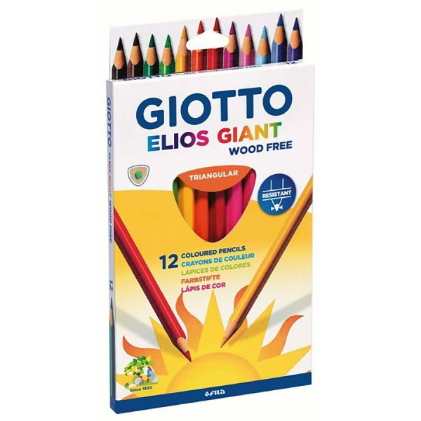 ΞΥΛΟΜΠΟΓΙΑ ΧΟΝΤΡΗ GIOTTO ELIOS GIANT ΤΡΙΓΩΝΙΚΗ 12ΧΡΩΜΑΤΑ