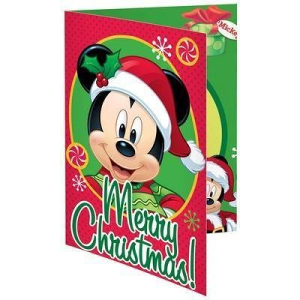 ΚΑΡΤΑ ΧΡΙΣΤΟΥΓΕΝΝΩΝ "MICKEY" ΣΕ 3 ΣΧΕΔΙΑ