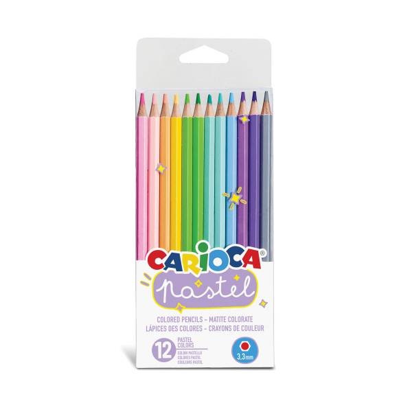 ΞΥΛΟΜΠΟΓΙΕΣ CARIOCA PASTEL 3.3mm 12 ΧΡΩΜΑΤΩΝ