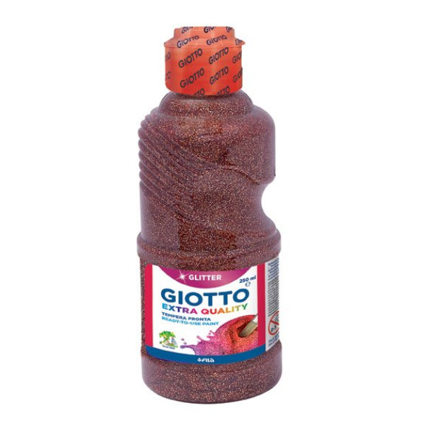 ΤΕΜΠΕΡΑ ΜΠΟΥΚΑΛΙ 250ML ΜΠΡΟΝΖΕ GLITTER GIOTTO