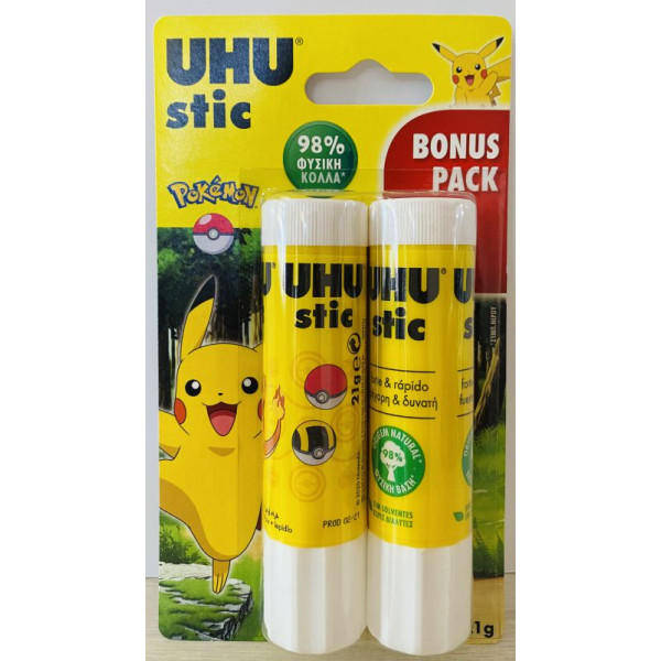 ΚΟΛΛΑ UHU STIC 2X21GR ΣΕ BLISTER