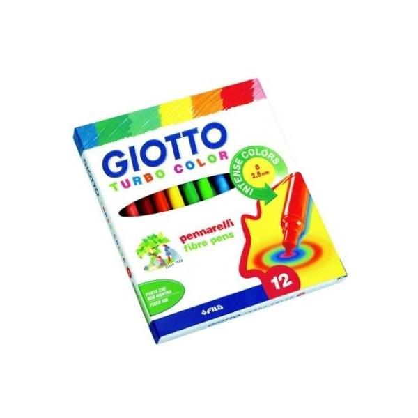 ΜΑΡΚΑΔΟΡΟΙ ΖΩΓΡΑΦΙΚΗΣ ΛΕΠΤΟΣ  12ΧΡΩΜΑΤΑ TURBO COLOR GIOTTO