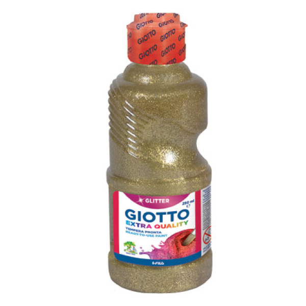ΤΕΜΠΕΡΑ ΜΠΟΥΚΑΛΙ 250ML ΧΡΥΣΟ GLITTER GIOTTO