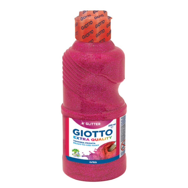 ΤΕΜΠΕΡΑ ΜΠΟΥΚΑΛΙ 250ML MAGENTA  GLITTER GIOTTO