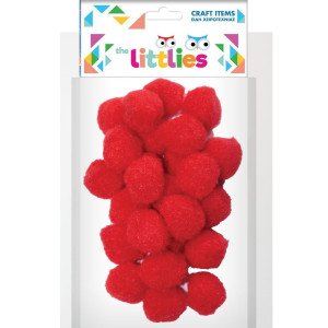 ΠΟΜ ΠΟΜ ΚΟΚΚΙΝΟ 25mm 25ΤΕΜ THE LITTLIES ΠΟΜ ΠΟΜ ΚΟΚΚΙΝΟ 25mm 25ΤΕΜ THE LITTLIES