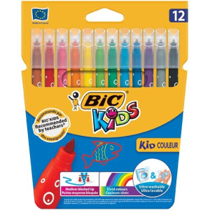ΣΕΤ ΜΑΡΚΑΔΟΡΟΙ ΖΩΓΡΑΦΙΚΗΣ BIC KIDS 12 ΧΡΩΜΑΤΑ