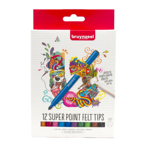 BZL FELT TIPS SUPER POINTS 12