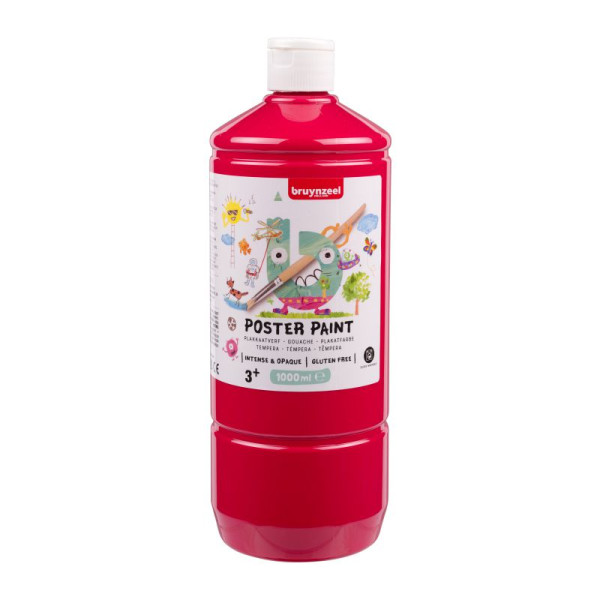 ΤΕΜΠΕΡΑ  POSTER PAINT 332  1000ML PRIM.RED BZL