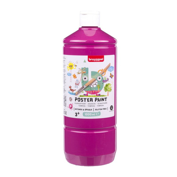 ΤΕΜΠΕΡΑ  POSTER PAINT 362  1000ML DEEP ROSE BZL