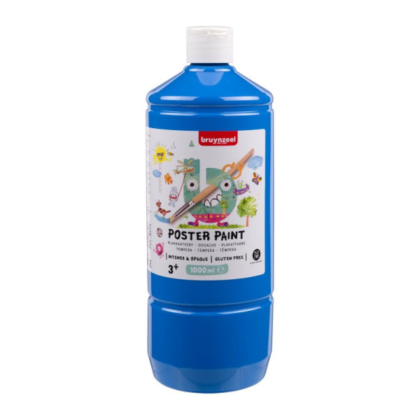 ΤΕΜΠΕΡΑ  POSTER PAINT 501  1000ML LIGHT BLUE BZL