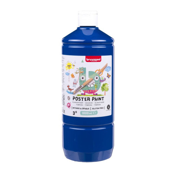 ΤΕΜΠΕΡΑ  POSTER PAINT 502  1000ML DEEP BLUE BZL