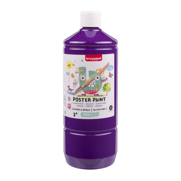ΤΕΜΠΕΡΑ  POSTER PAINT 573  1000ML ΜΩΒ BZL