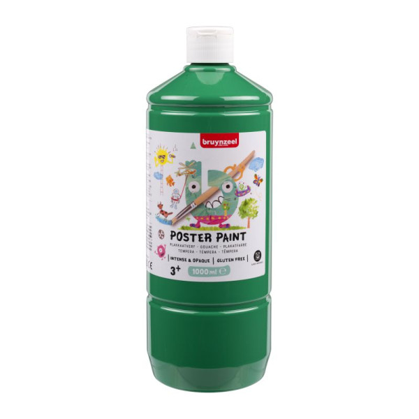 ΤΕΜΠΕΡΑ  POSTER PAINT 600  1000ML ΠΡΑΣΙΝΟ BZL