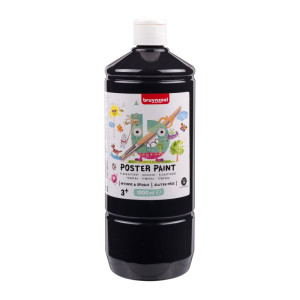 ΤΕΜΠΕΡΑ  POSTER PAINT 700  1000ML ΜΑΥΡΟ BZL