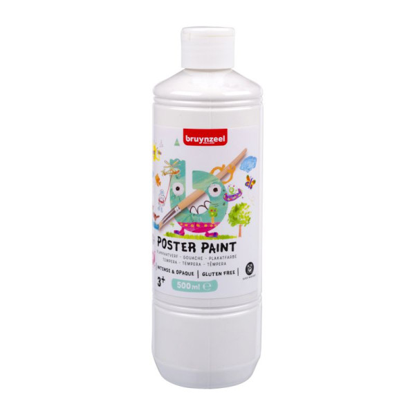 ΤΕΜΠΕΡΑ  POSTER PAINT 100  500ML  ΛΕΥΚΟ BZL