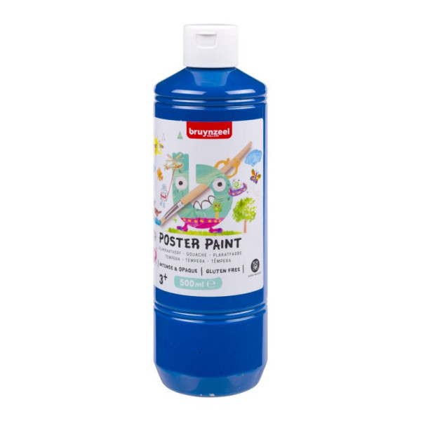 ΤΕΜΠΕΡΑ  POSTER PAINT 502  500ML DP BLUE BZL