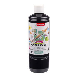 ΤΕΜΠΕΡΑ  POSTER PAINT 700  500ML ΜΑΥΡΟ BZL