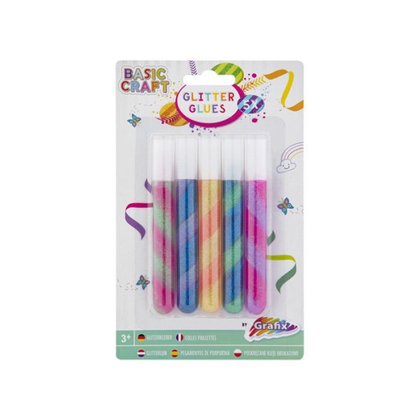 ΚΟΛΛΑ TWISTED GLITTER GLUES ΣΕΤ 5TEM 8ML