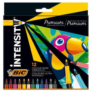ΣΕΤ ΜΑΡΚΑΔΟΡΟΙ ΖΩΓΡΑΦΙΚΗΣ INTENSITY PREMIUM BIC 12 ΧΡΩΜΑΤΑ
