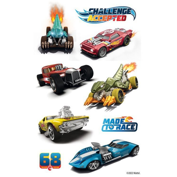 ΑΥΤΟΚΟΛΛΗΤΑ HOT WHEELS 3 ΦΥΛΛΑ