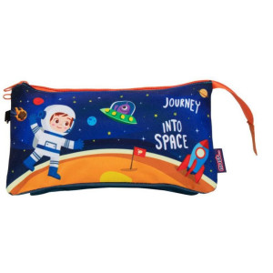 ΣΧΟΛΙΚΗ ΚΑΣΕΤΙΝΑ ΦΛΑΤ "JOURNEY INTO SPACE" 3 ΘΗΚΕΣ MUST