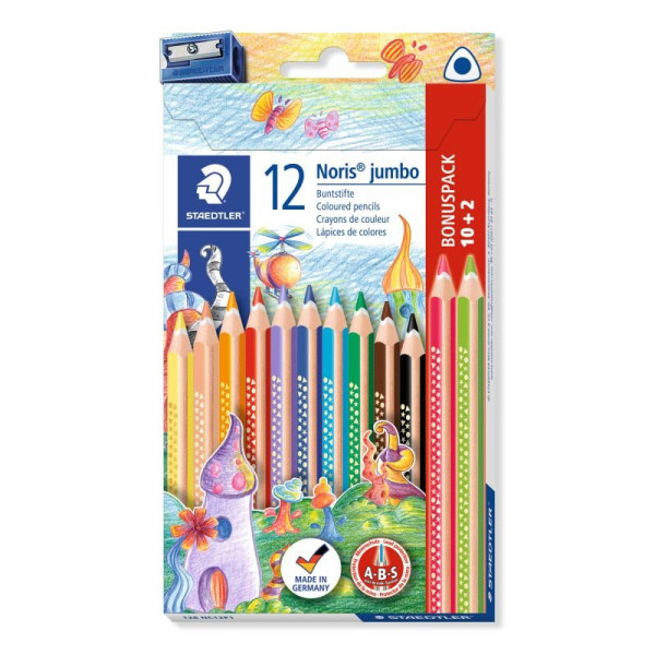 ΣΕΤ ΞΥΛΟΜΠΟΓΙΑΣ JUMBO NORIS CLUB STAEDTLER 12ΤΕΜ