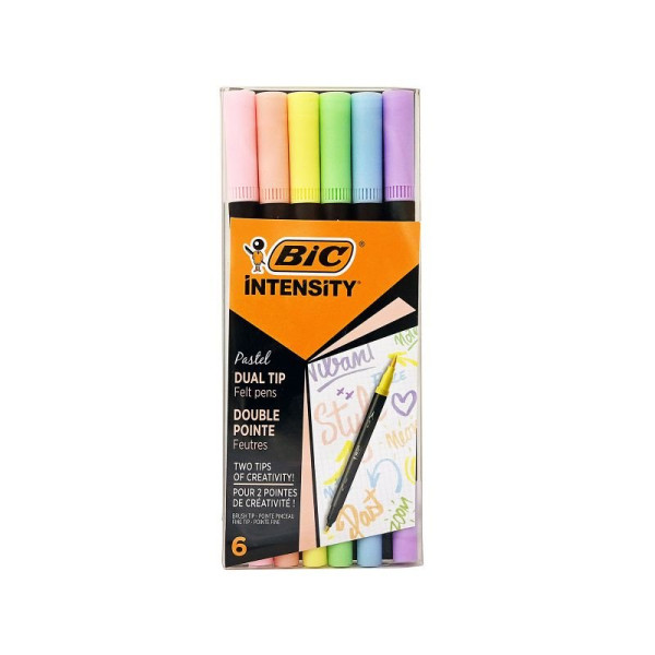 ΣΕΤ ΜΑΡΚΑΔΟΡΟΙ BIC DUAL PASTEL (2 ΜΥΤΕΣ) 6 ΧΡΩΜΑΤΑ