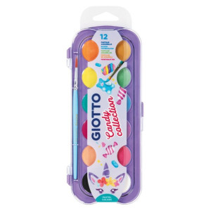 ΝΕΡΟΜΠΟΓΙΑ 30mm ΠΑΣΤΕΛ Candy Collection 12ΧΡΩΜ. GIOTTO
