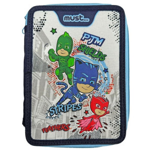 ΣΧΟΛΙΚΗ ΚΑΣΕΤΙΝΑ ΔΙΠΛΗ ΓΕΜΑΤΗ "PJ MASKS-ANYONE CAN BE HERO" MUST