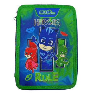 ΣΧΟΛΙΚΗ ΚΑΣΕΤΙΝΑ ΔΙΠΛΗ ΓΕΜΑΤΗ "PJ MASKS HEROES RULE" MUST
