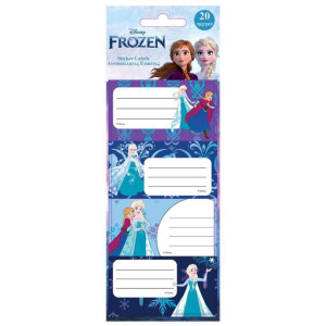 ΕΤΙΚΕΤΕΣ ΑΥΤΟΚΟΛΛΗΤΕΣ "FROZEN" 20 ΤΕΜΑΧΙΑ ΣΕ 5 ΦΥΛΛΑ