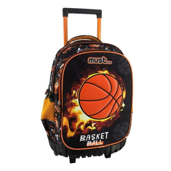 ΣΧΟΛΙΚΗ ΤΣΑΝΤΑ ΤΡΟΛΕΪ ΔΗΜΟΤΙΚΟΥ MUST BASKETBALL 3 ΘΗΚΕΣ