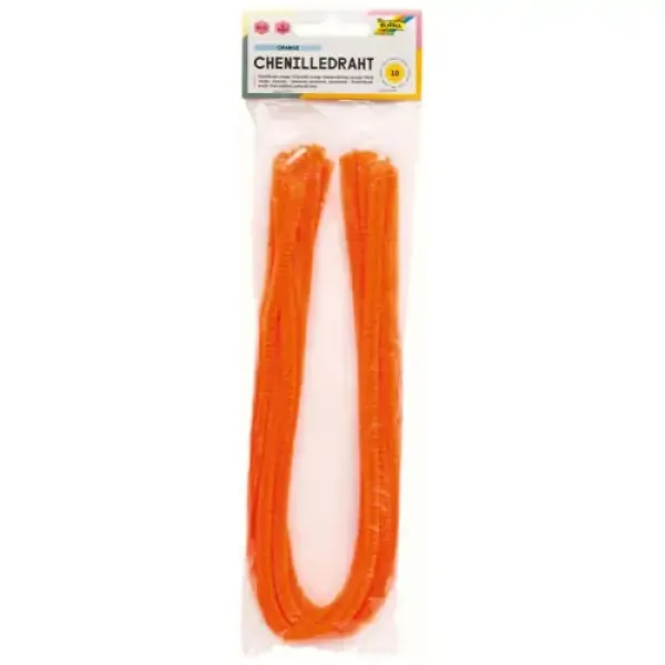 ΣΥΡΜΑ ΠΙΠΑΣ 8mm-50cm ΠΟΡΤΟΚΑΛΙ 10ΤΕΜ FOLIA