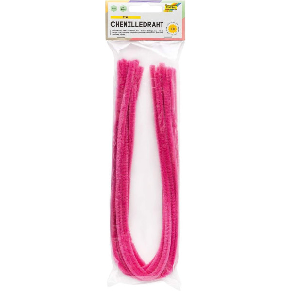 ΣΥΡΜΑ ΠΙΠΑΣ 8ΜΜ-50CM PINK 10ΤΕΜ FOLIA