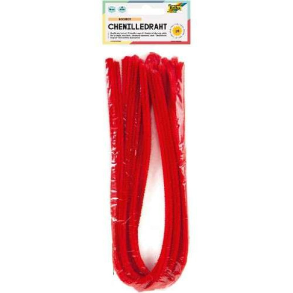ΣΥΡΜΑ ΠΙΠΑΣ 8mm-50cm HOT RED 10ΤΕΜ FOLIA