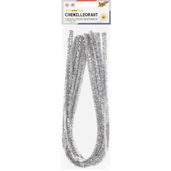 ΣΥΡΜΑ ΠΙΠΑΣ 8ΜΜ-50CM ΑΣΗΜΙ 10ΤΕΜ FOLIA