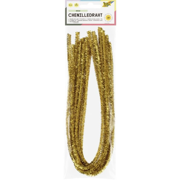 ΣΥΡΜΑ ΠΙΠΑΣ 8ΜΜ-50CM ΧΡΥΣΟ10ΤΕΜ FOLIA